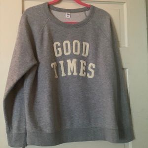 Gray sweatshirt